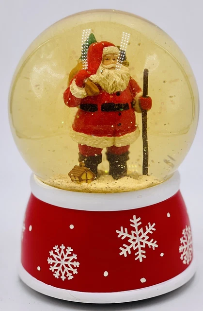 VINTAGE SANTA MUSICAL Snowglobe "We Wish You a Merry Christmas" £19.25 ...