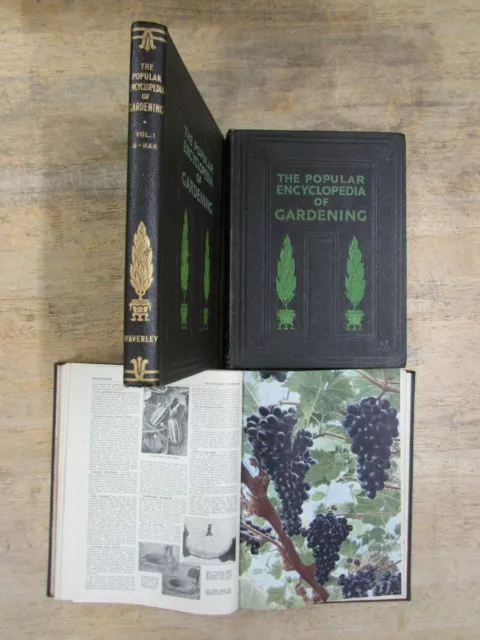 1 - 3 The Popular Encyclopedia Of Gardening Books  ** Free Uk Post ** Hardback