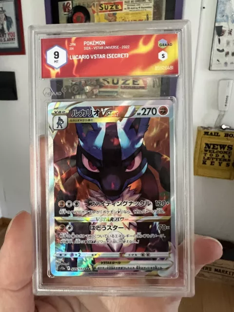 Lucario vstar 233 graad 9 no charizard psa