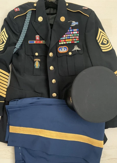 BLUE DRESS UNIFORM US Army Sergant First Class - 82RD Airborne ...