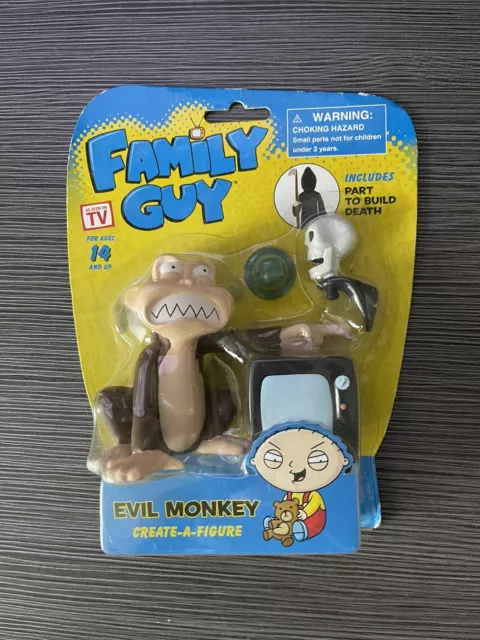 FAMILY GUY EVIL MONKEY w/ CREATE A FIGURE DEATH PART NEW Walgreens Collectible