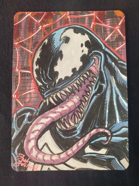 Venom Sketch Card by Just Josh Marvel PSC ACEO