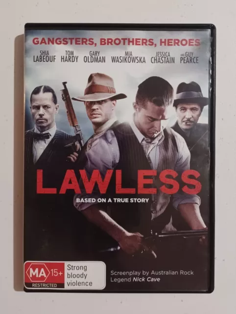 Lawless DVD GC Region 4 Action Crime Shia Labouf Tom Hardy Free Postage