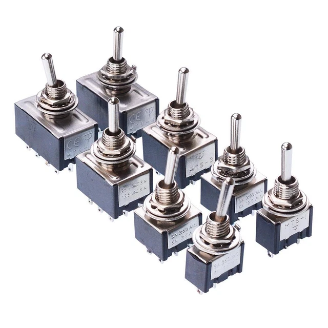MINI MINIATURE TOGGLE Switch Flick 3A 250V - On-Off / On-On / On-Off-On ...