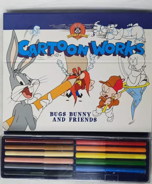 Rare Looney Tunes Cartoon Works Bugs Bunny & Friends Learn How To Draw Book