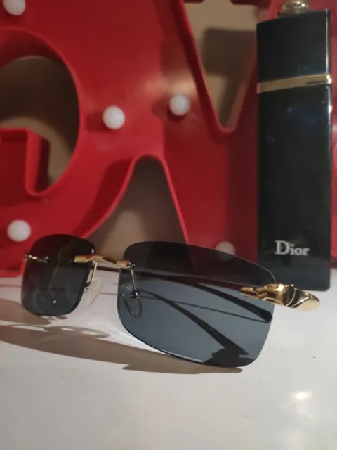 Occhiali da Sole Mezza Montatura/Rimless Sunglasses (Cartier Panthère lookalike) 3
