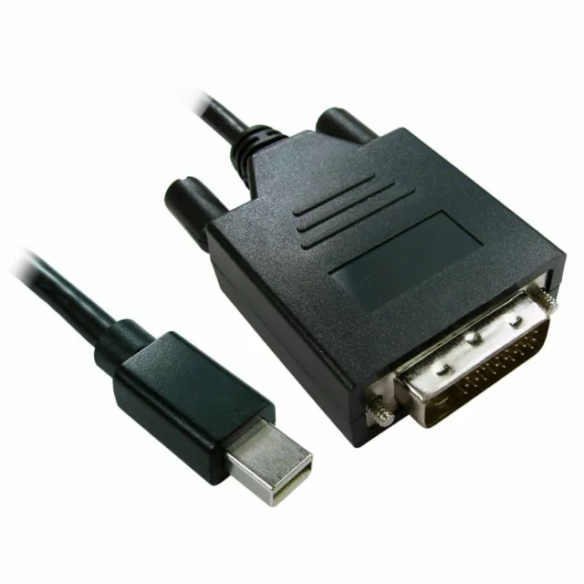 3M Mini Displayport Prise Mâle Vers Dvi-D 24+1 Mâle Câble Vidéo Noir [008128]