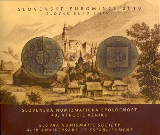 Slowakei Euro Münzen KMS 40. Jahrestag der Slow. Numismatische Gesellschaft 2010