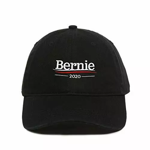 Bernie Sanders 2020 Dad Baseball Cap Embroidered Cotton Adjustable Dad Hat Black