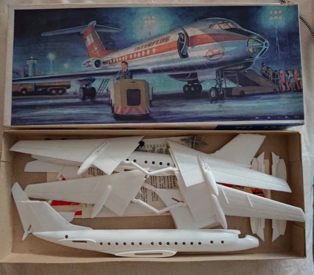 1:100 VEB Plasticart, TUPOLEV TU-134 INTERFLUG