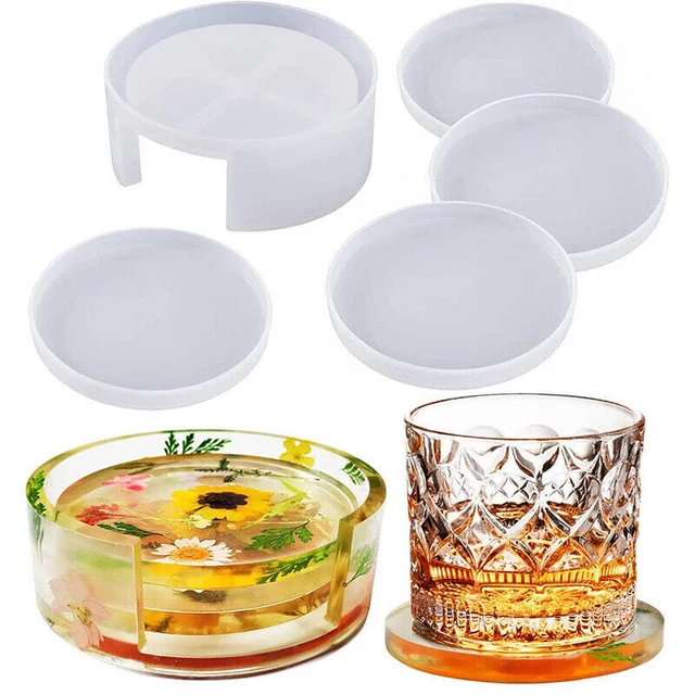5 pezzi/set DlY sottobicchieri in resina epossidica per