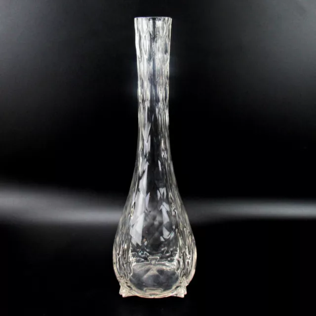 Schöne alte Glas Vase wohl um 1910 Jugendstil Klarglas Art Nouveau Glass 30,5cm