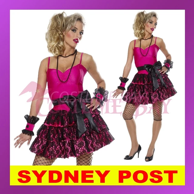 Pop Star Womens 80s Punk Fancy Dress 80s Punk Rock Costume