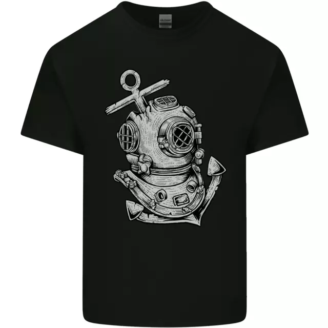 Scuba Diving Anchor Diver Sailing Sailor Mens Cotton T-Shirt Tee Top