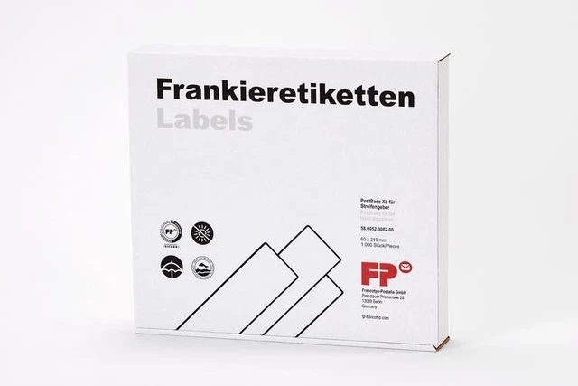 Frankierstreifen XL 1.000 Stück 580052308200 Frankiermaschine Postbase