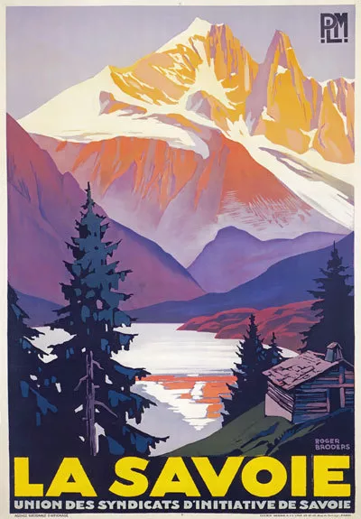 TX182 Vintage La Savoie Alps Winter French France Travel Poster Re-print A3