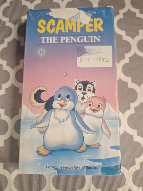 SCAMPER THE PENGUIN VHS Tape 1992 Fully Animated Family Feature Film ...