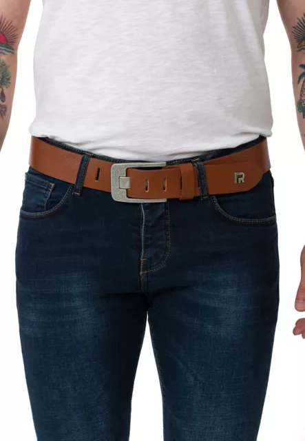 Redbridge Homme Ceinture en Cuir Véritable Rbc Premium Taba