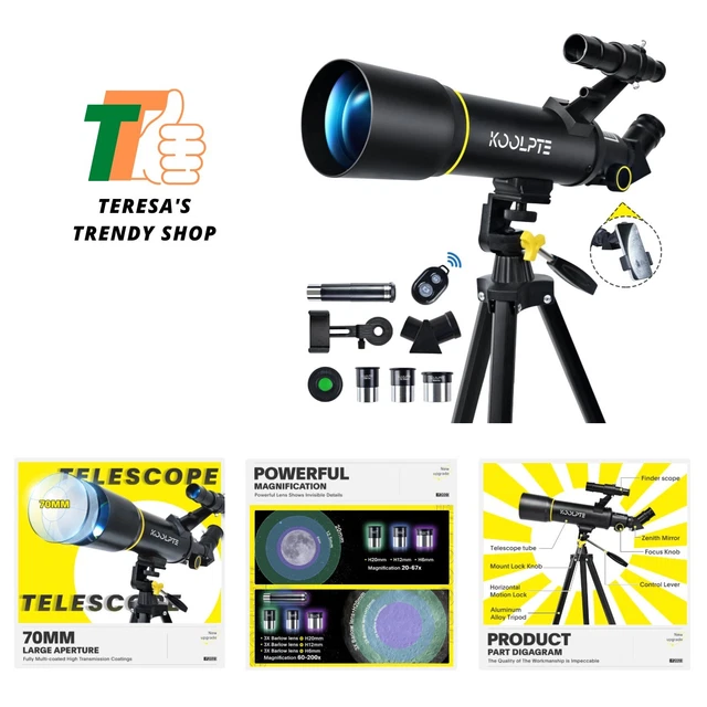 Telescope astronomique réfracteur à Haute Transmission, Trépied