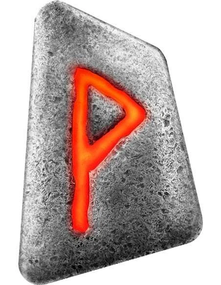 WUNJO CAST RUNE Alphabet UV Effect 1 Oz Silver Coin 10 Mark Germania 2023