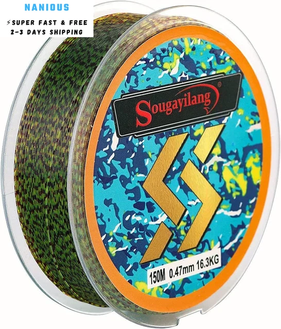 Sougayilang Monofilament Nylon Fishing Line,Superior Smooth 150yds/0.286mm