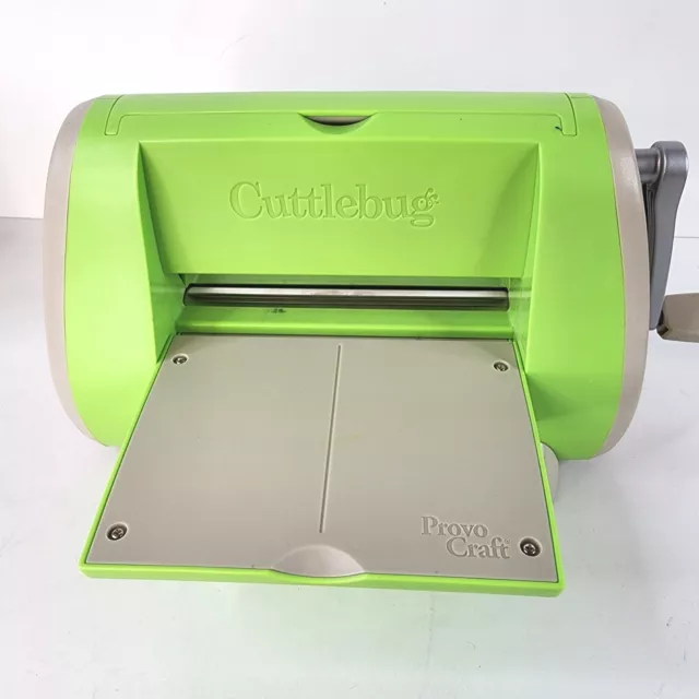 Provo Craft Cuttlebug Die Cutting Embossing Machine Green Crafting Scrapbooking