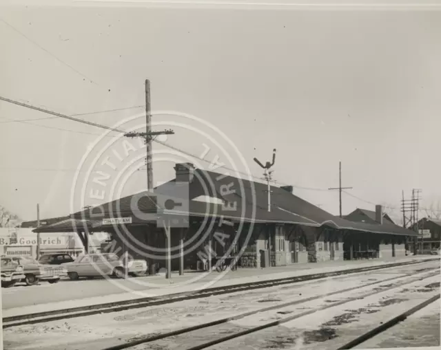 Railroad Photo Canadian Pacific Railway Station Scene Chatham, On 1965