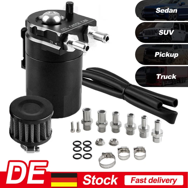 Oil Catch Can AOCISKA Aluminium-Ölauffangdosen-Set, 300 Ml Ölbehälter öl Catch Tank