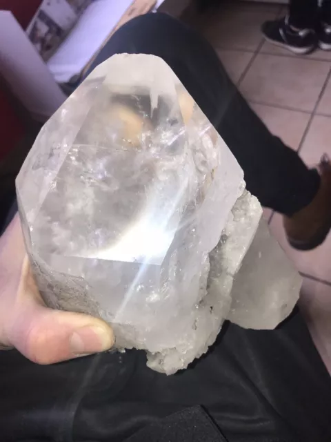 Amas de Quartz cristal de roche du Brésil  4kg,700 Gramme mineraux de collection