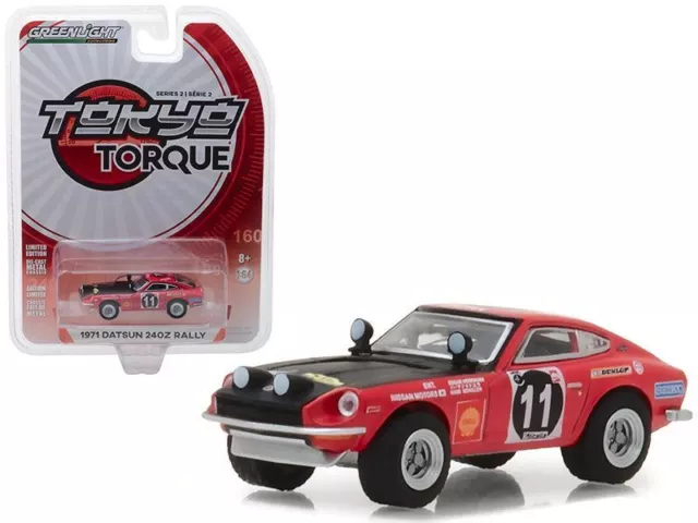 1:64 1971 Datsun 240Z -- #11 East African Safari Rally -- Greenlight