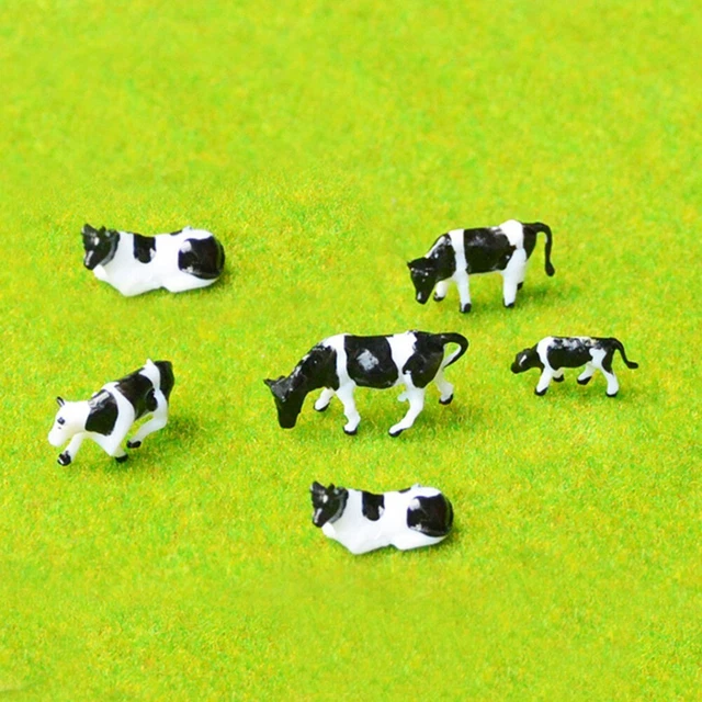 LOT D'ANIMAUX DE ferme modèles de vaches échelle N détaillés pour