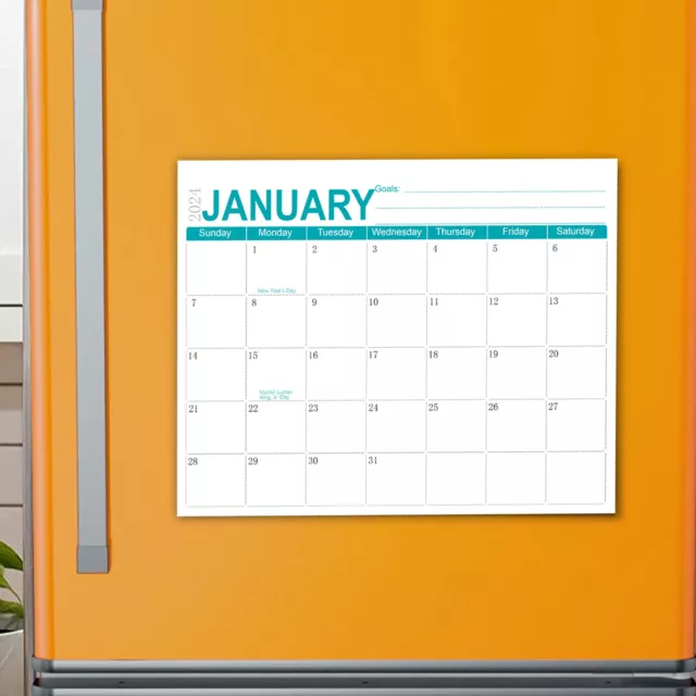 18 MONTHS Fridge Calendar January2024 to June 2025 Monthly
