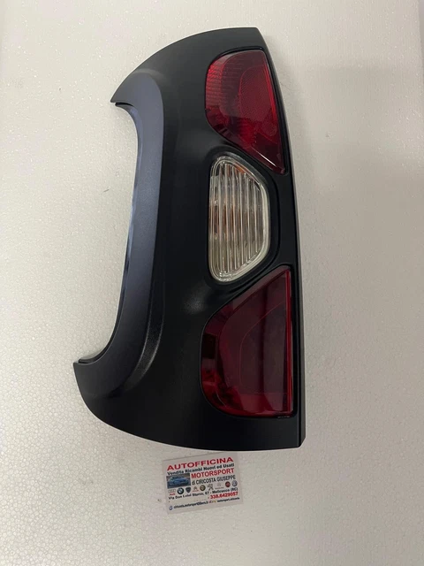 Fanale Stop Posteriore Sinistro Per Fiat Panda Mk169 2003-2012 - Corpo Nero, Lente In Policarbonato, Compatibile OEM