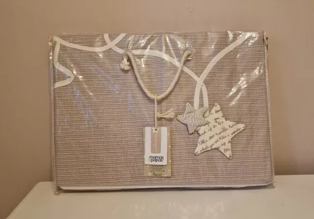 Mamas & Papas Millie & Boris Tie Top Curtains - Beige. BNWT