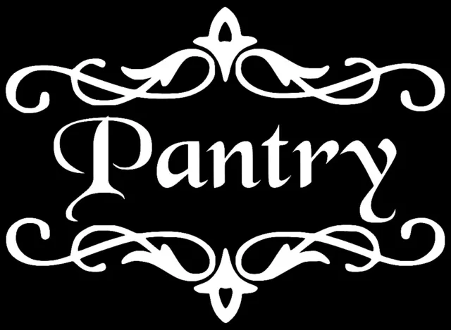 Pantry Door Style #3 Vinyl Decal Sticker Sign Kitchen / Home Wall Lettering