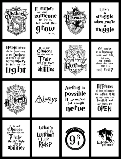 Harry Potter Quote typography inspirational poster PRINT A4 A3 A2 BUY1GET 2 FREE