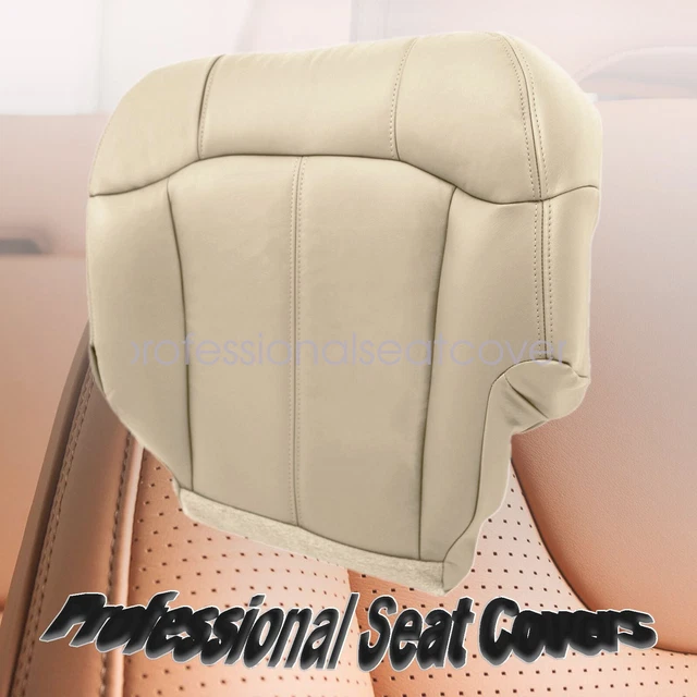 For 99-02 Chevy Tahoe Suburban Driver Replacement Leather Lower Seat Cover Tan