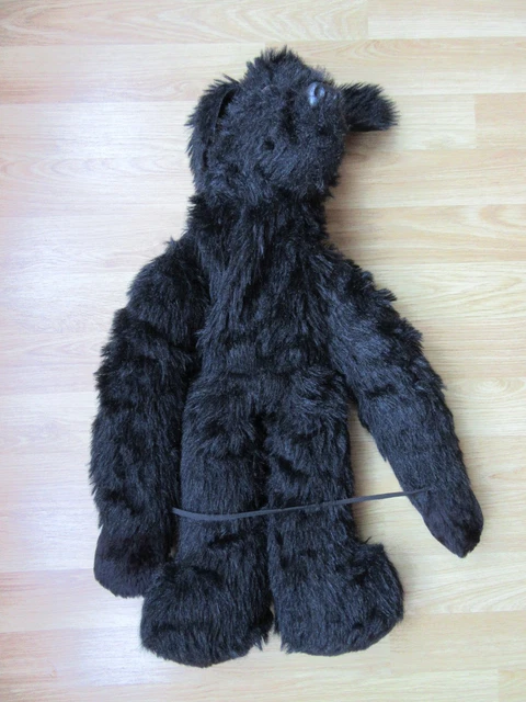Hand Mit WOODLAND KENNEL PUPPETS Black Dog Joel Hull Hand Glove Puppet Soft ...
