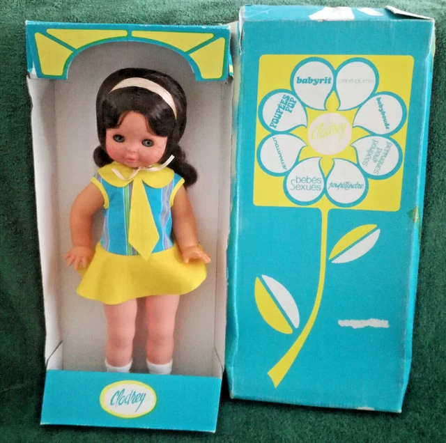 Poupée Clodrey Murielle – 42 Cm – Parle Et Chante (HS) – Vintage Boîte D’origine