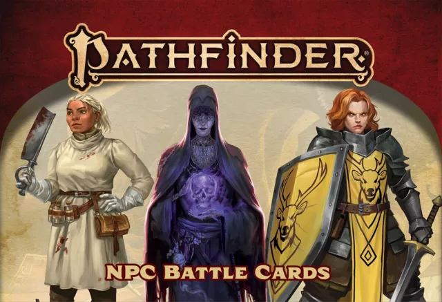 Pathfinder Seconda Edizione Npc Battle Card 4X6 , Gioco Di Ruolo - Nuovo