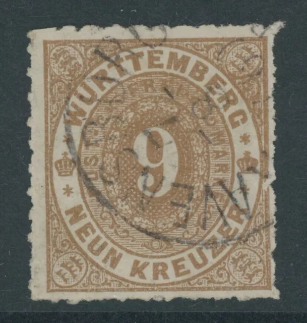 Württemberg Mi. Nr. 40 a gestempelt geprüft Heinrich BPP 50 Euro