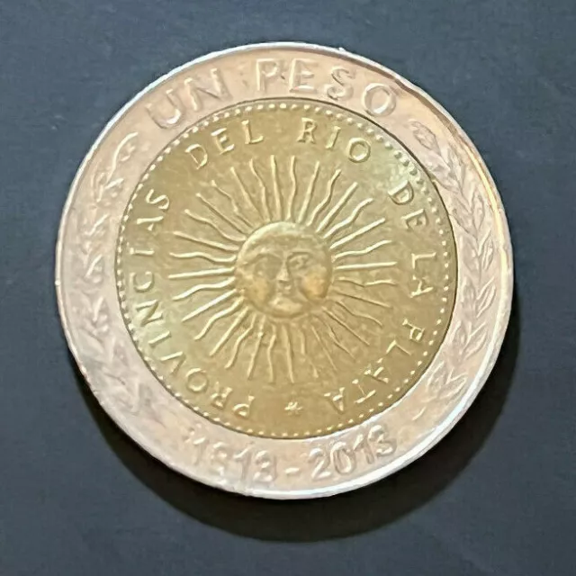 2013 Argentina 1 Peso Coin - SCARCE - FREE P&P