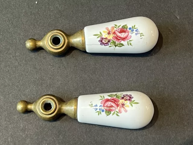 Vintage Antique Hot Cold Water Porcelain Bathroom Faucet Handle Steampunk