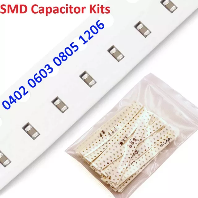 0402 0603 0805 1206 SMD Capacitors Component Assortment Kits