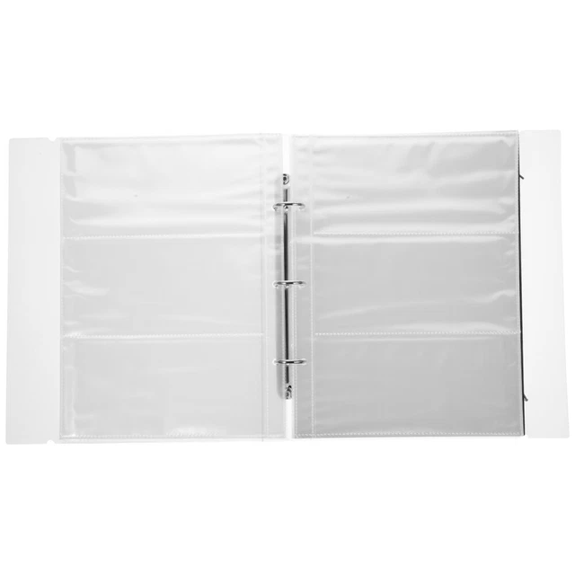 Portabiglietti Da Visita A4 - 30 Fogli Con 240 Tasche Trasparenti | Per Raccoglitori | Organizzazione Ufficio