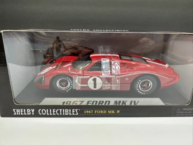 1:18 1967 Ford GT-40 Mk 4/Le Mans 24 Hour Winner #1/Shelby Collectibles SEALED