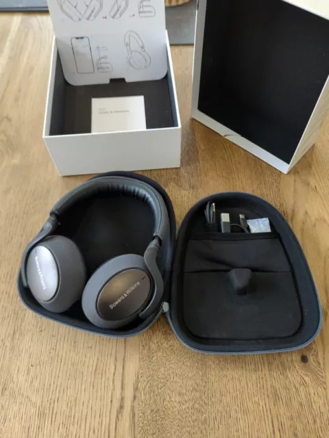 Bowers & Wilkins PX7 Over-Ear Noise Cancelling Wireless Headphones - Space Grey