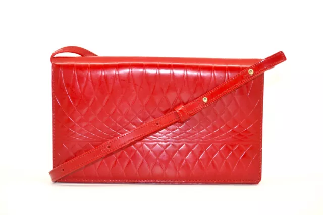Paul Smith “No9” Femmes Cuir Rouge Pochette Sac Tout Neuf