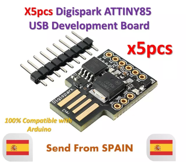 X5pcs Digispark ATTINY85 Général Micro USB Développement Board pour Arduino