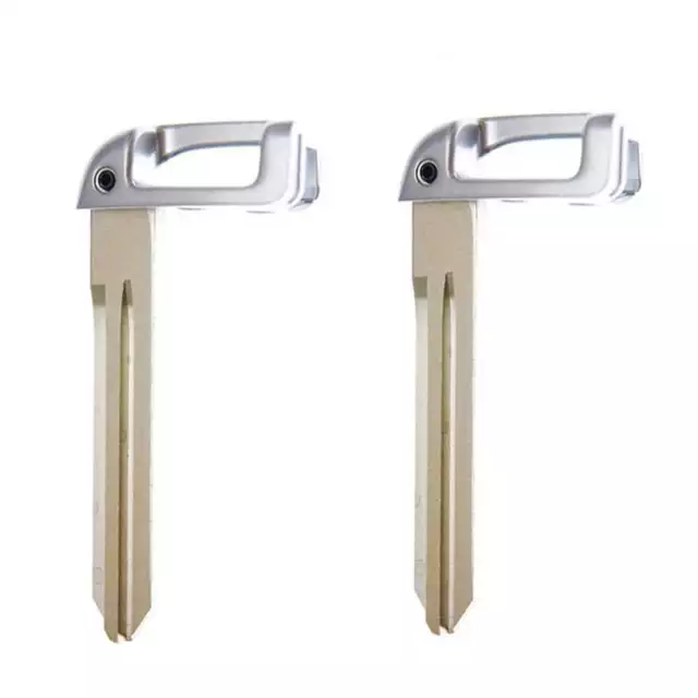 Uncut Smart Prox Emergency Key Blade Insert Replacement for Hyundai Kia (2 Pack)